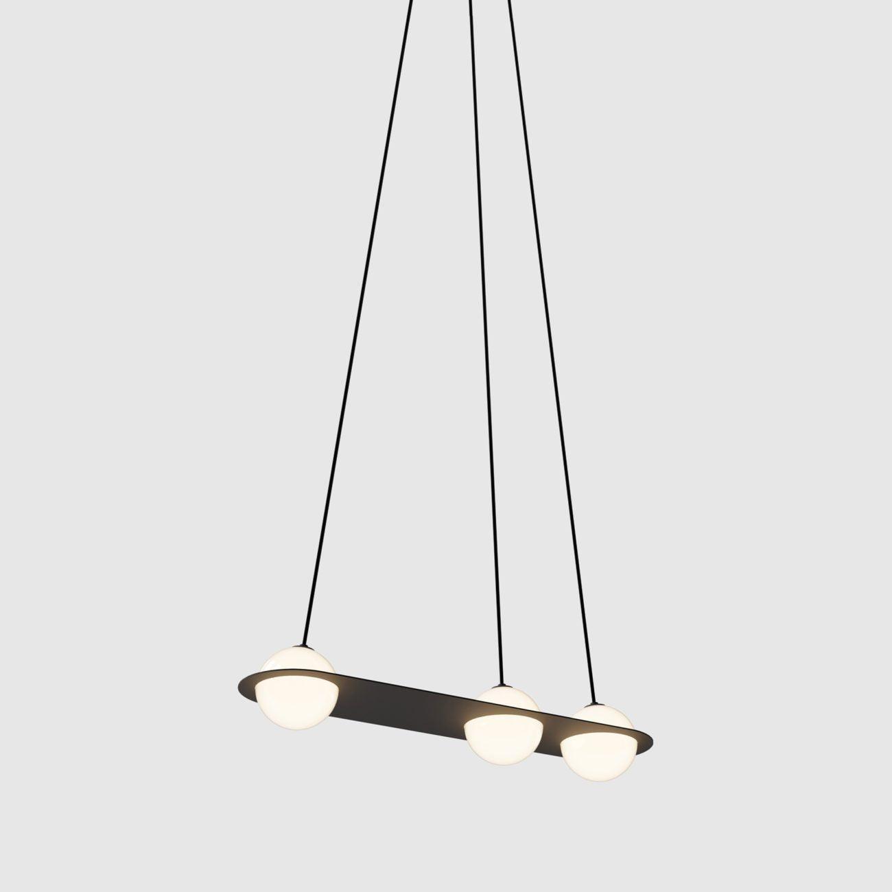 Selan Suspension en Verre Noir - Neutralighting