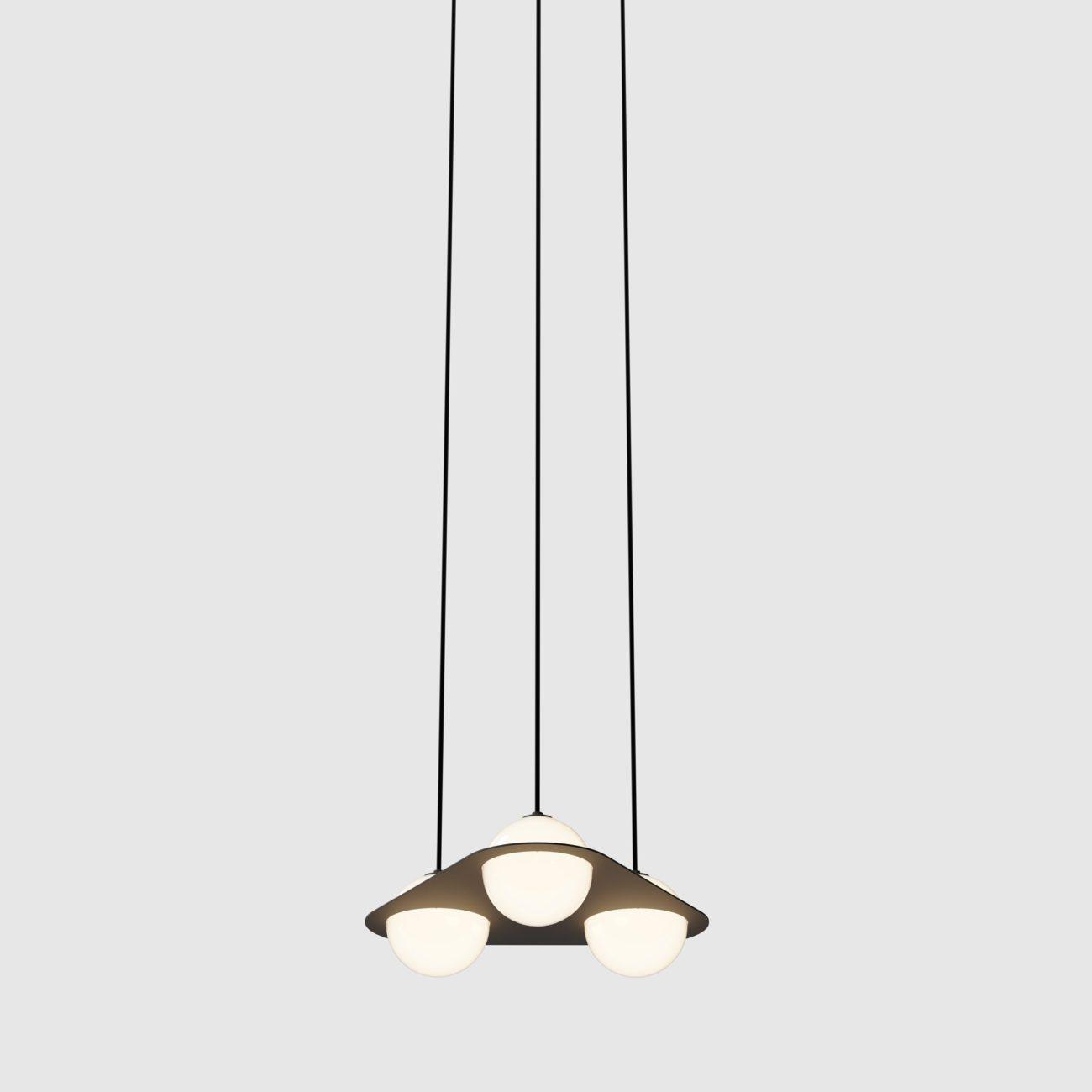 Selan Suspension en Verre Noir - Neutralighting