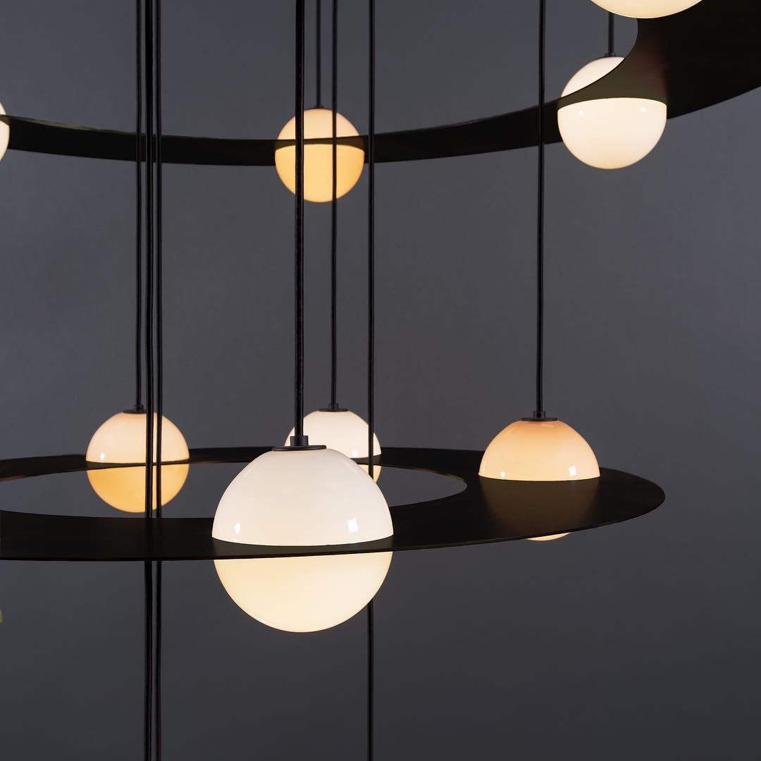 Selan Suspension en Verre Noir - Neutralighting