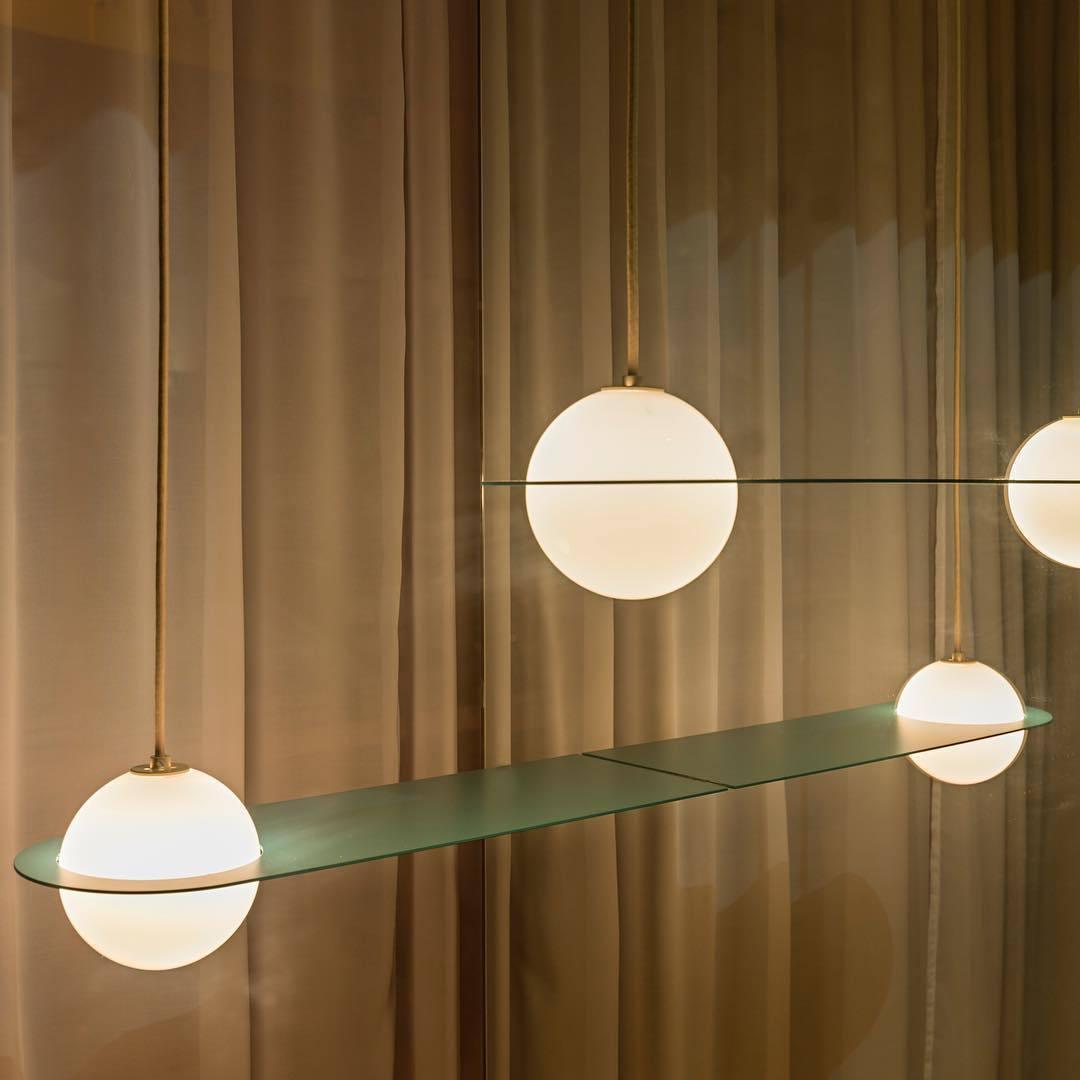 Selan Suspension en Verre Noir - Neutralighting