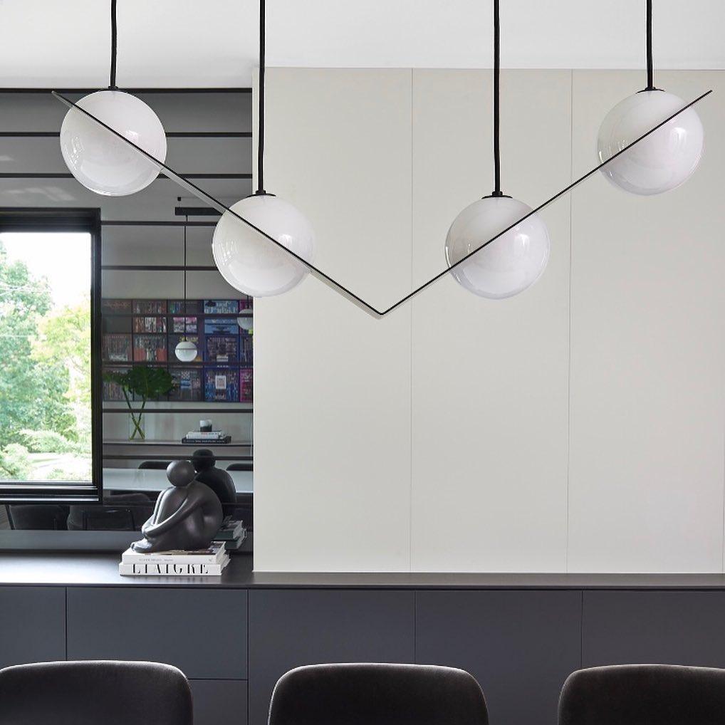 Selan Suspension en Verre Noir - Neutralighting