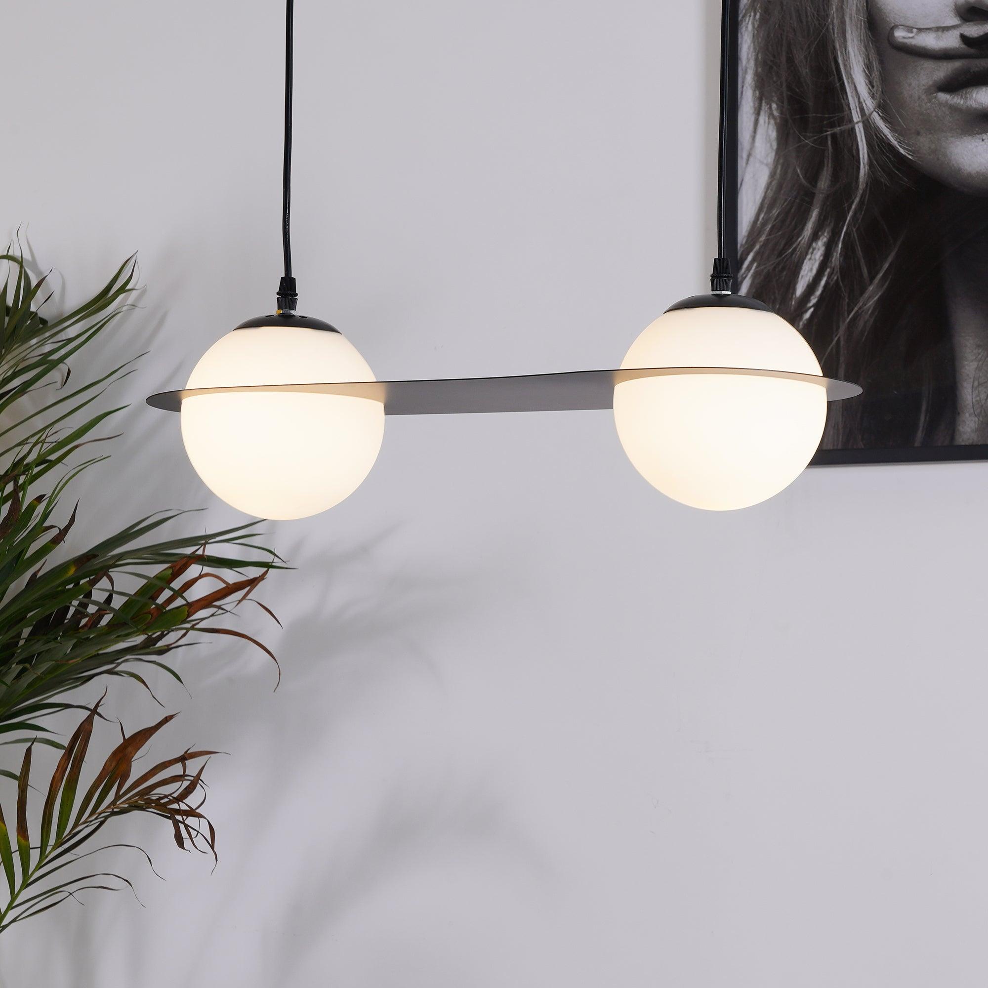 Selan Suspension en Verre Noir - Neutralighting