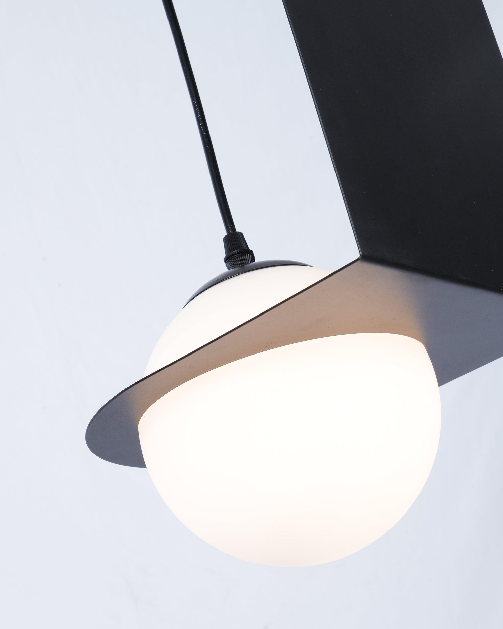 Selan Suspension en Verre Noir - Neutralighting