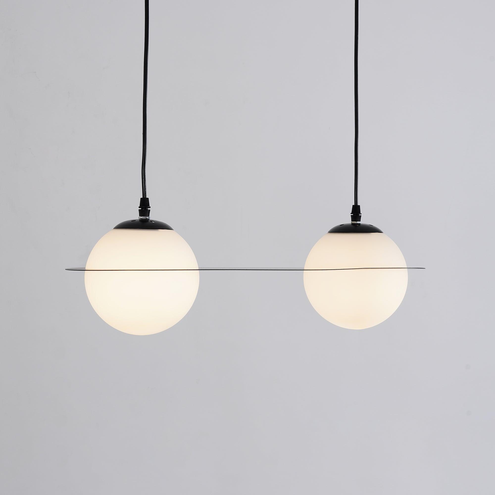 Selan Suspension en Verre Noir - Neutralighting