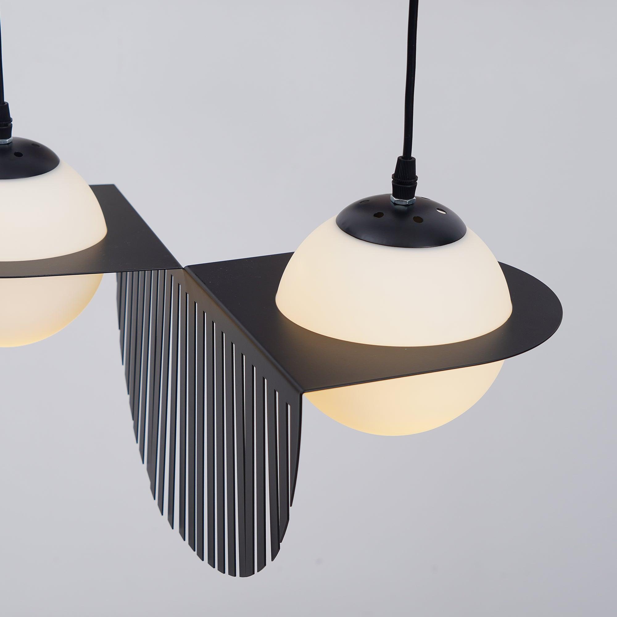 Selan Suspension en Verre Noir - Neutralighting