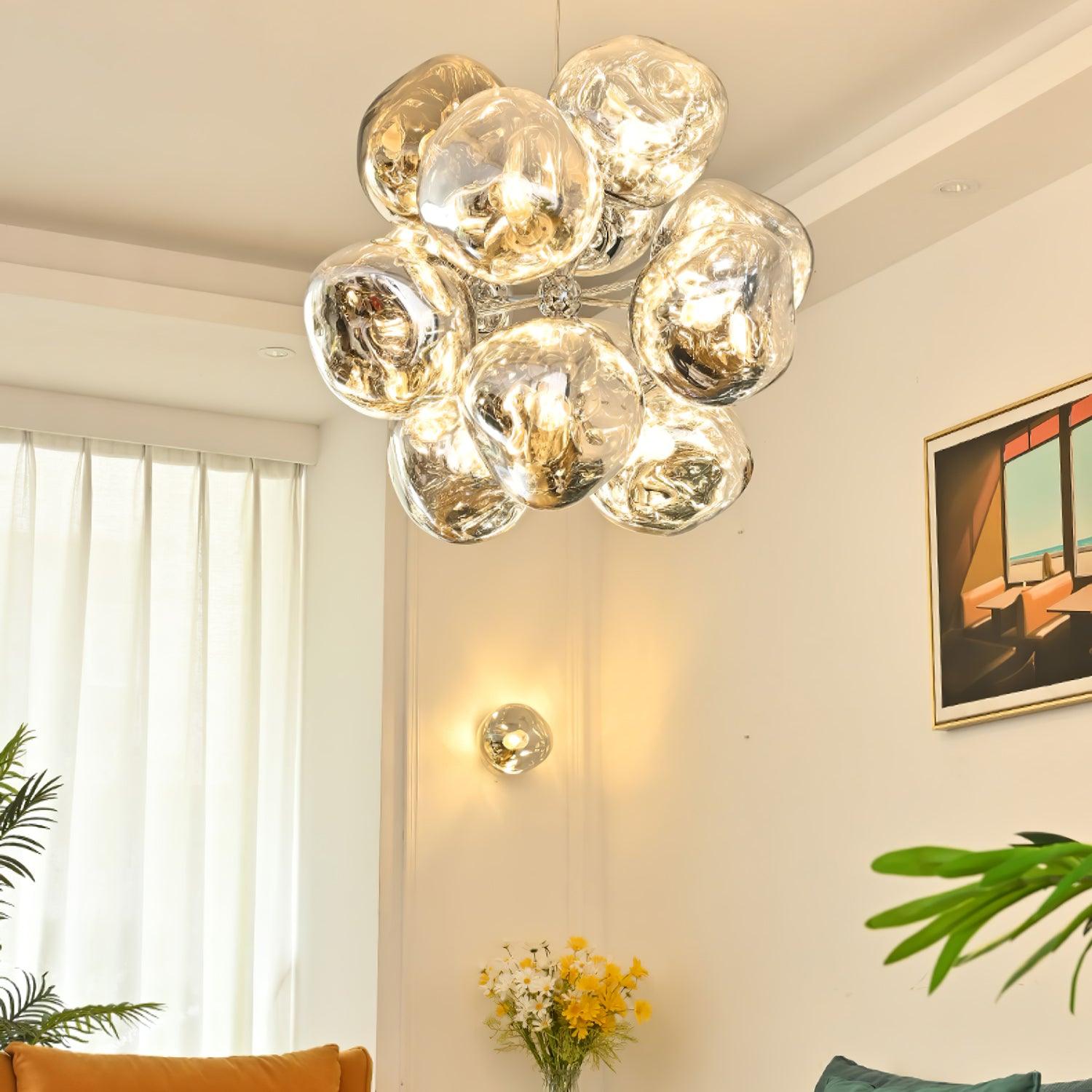Esola Lustra Lampe Suspendue Cluster Verre Élégante - Neutralighting