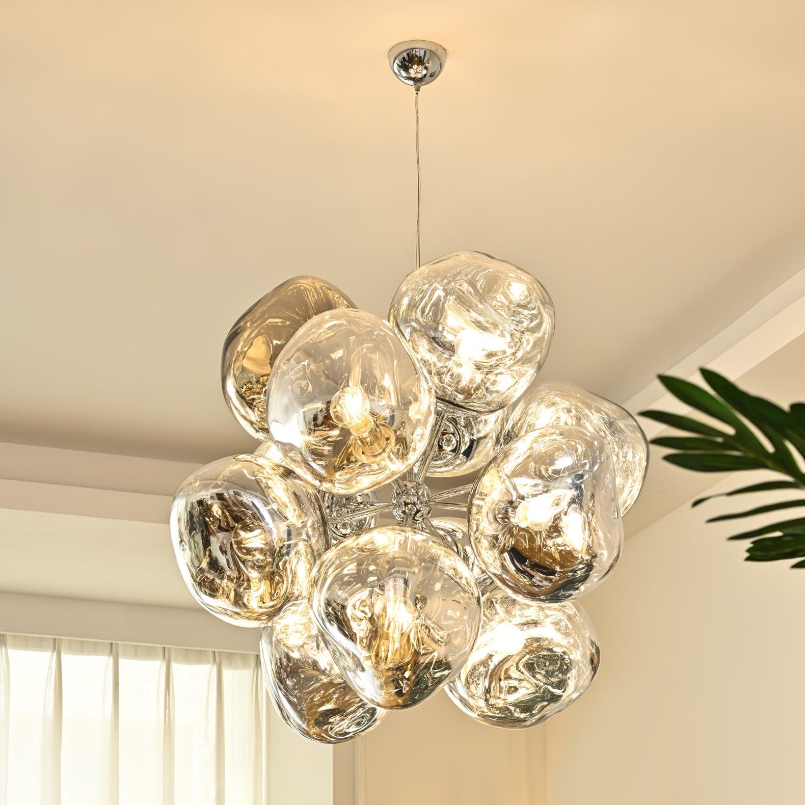 Esola Lustra Lampe Suspendue Cluster Verre Élégante - Neutralighting