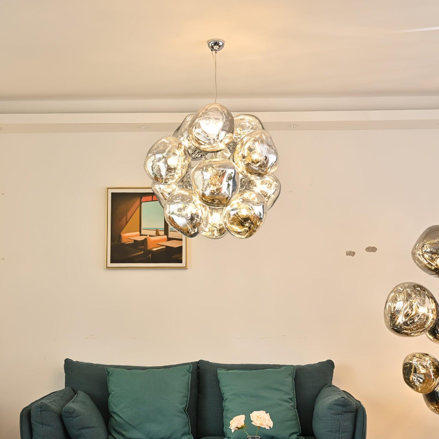 Esola Lustra Lampe Suspendue Cluster Verre Élégante - Neutralighting
