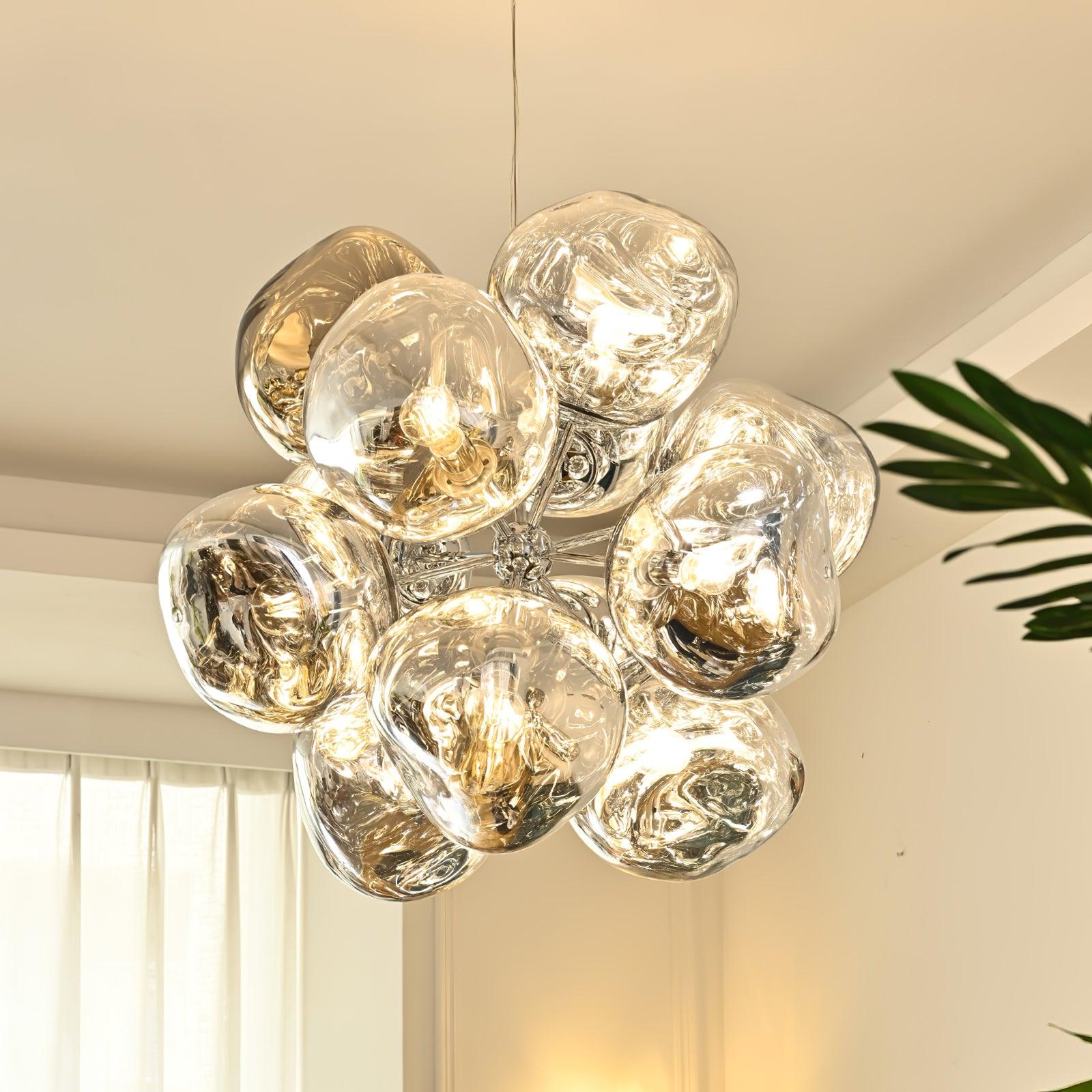 Esola Lustra Lampe Suspendue Cluster Verre Élégante - Neutralighting