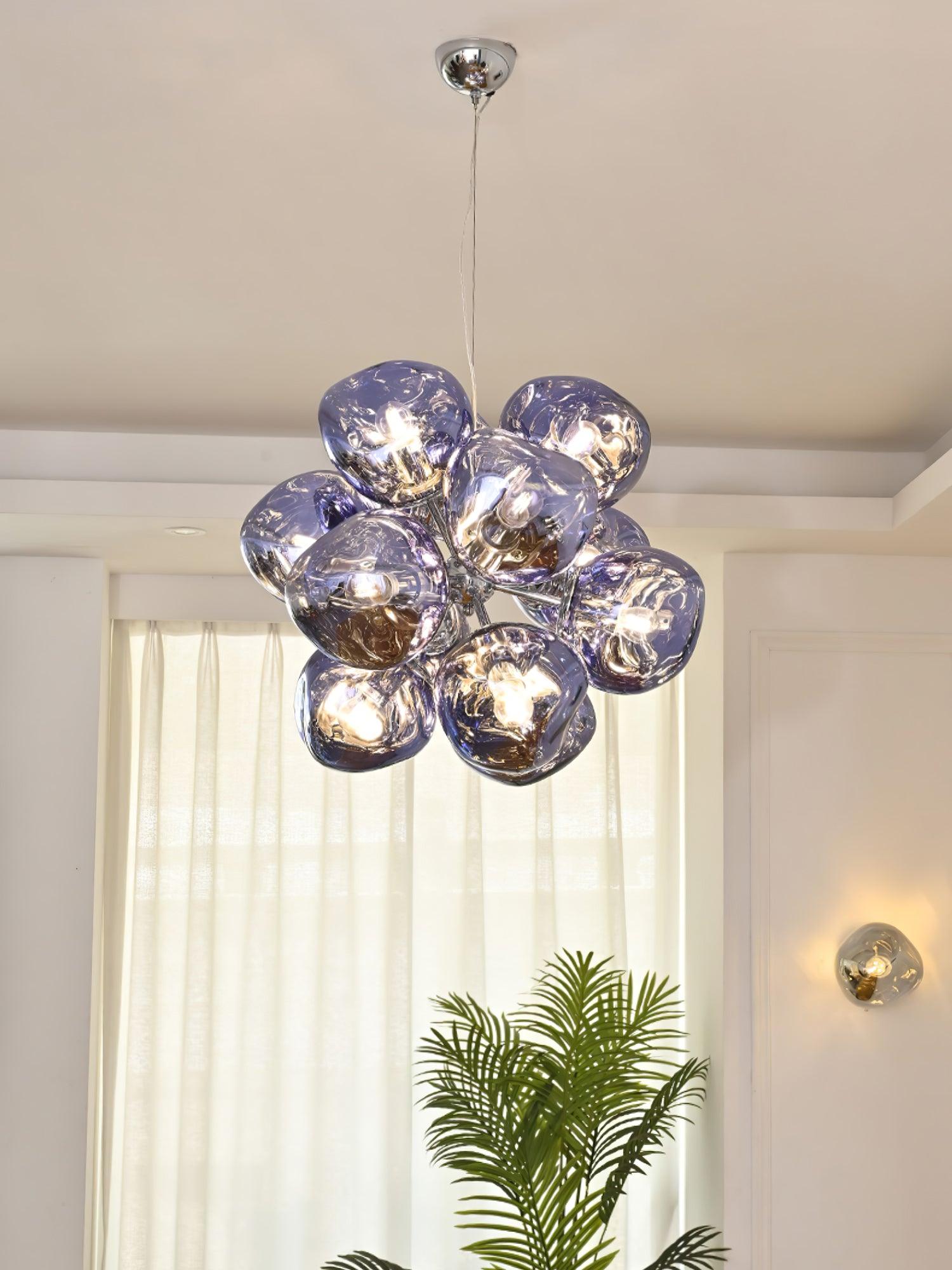 Esola Lustra Lampe Suspendue Cluster Verre Élégante - Neutralighting