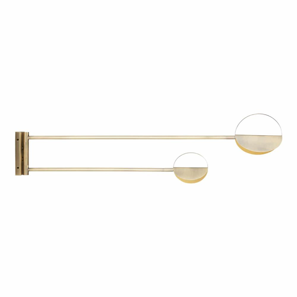 Leaves Applique Murale Circulaire Mat À Deux Bras Minimaliste - Neutralighting