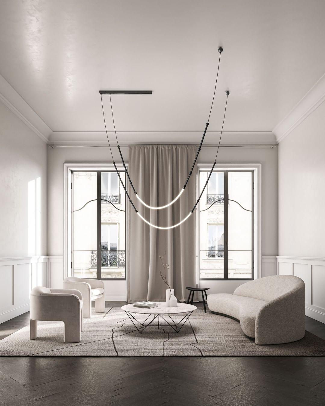Lustra Lustre Leda LED Flexible Moderne Sculptural - Neutralighting