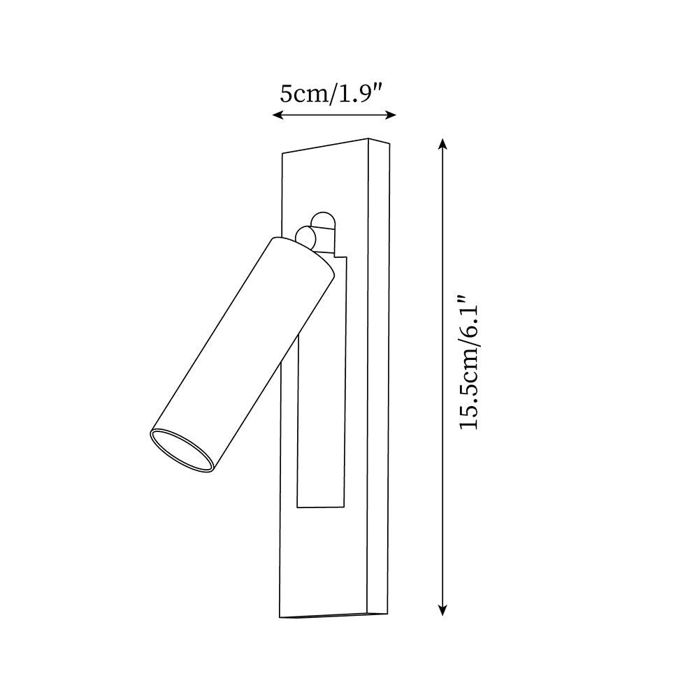 Ledtube Applique Murale Cylindre Mince Minimaliste - Neutralighting