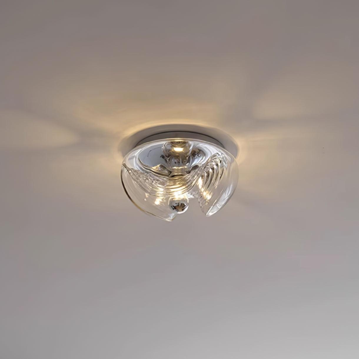 Wall Lamp Swirl Texture Clear Amber Smoke Gray Modern Accent - Letslighting