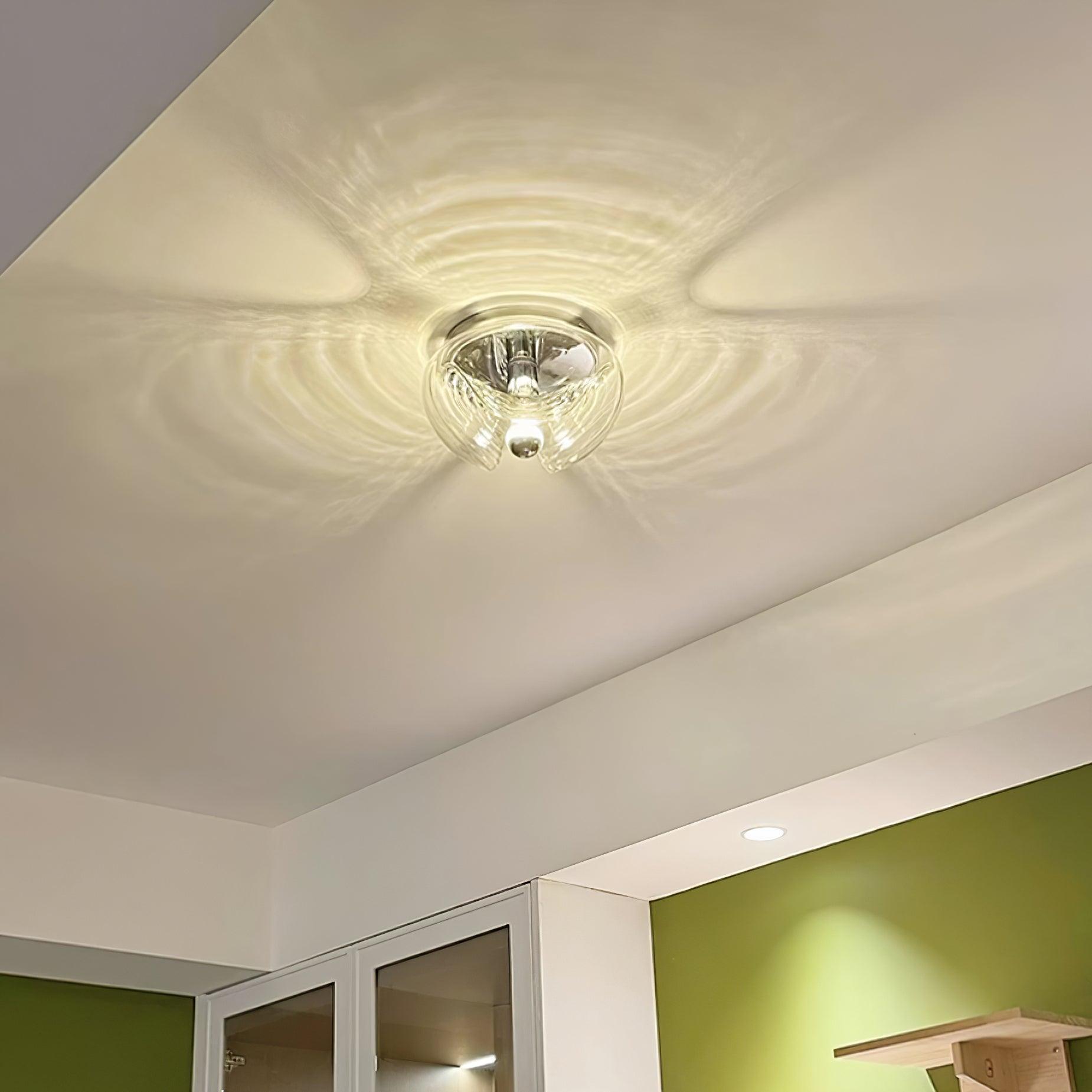 Wall Lamp Swirl Texture Clear Amber Smoke Gray Modern Accent - Letslighting