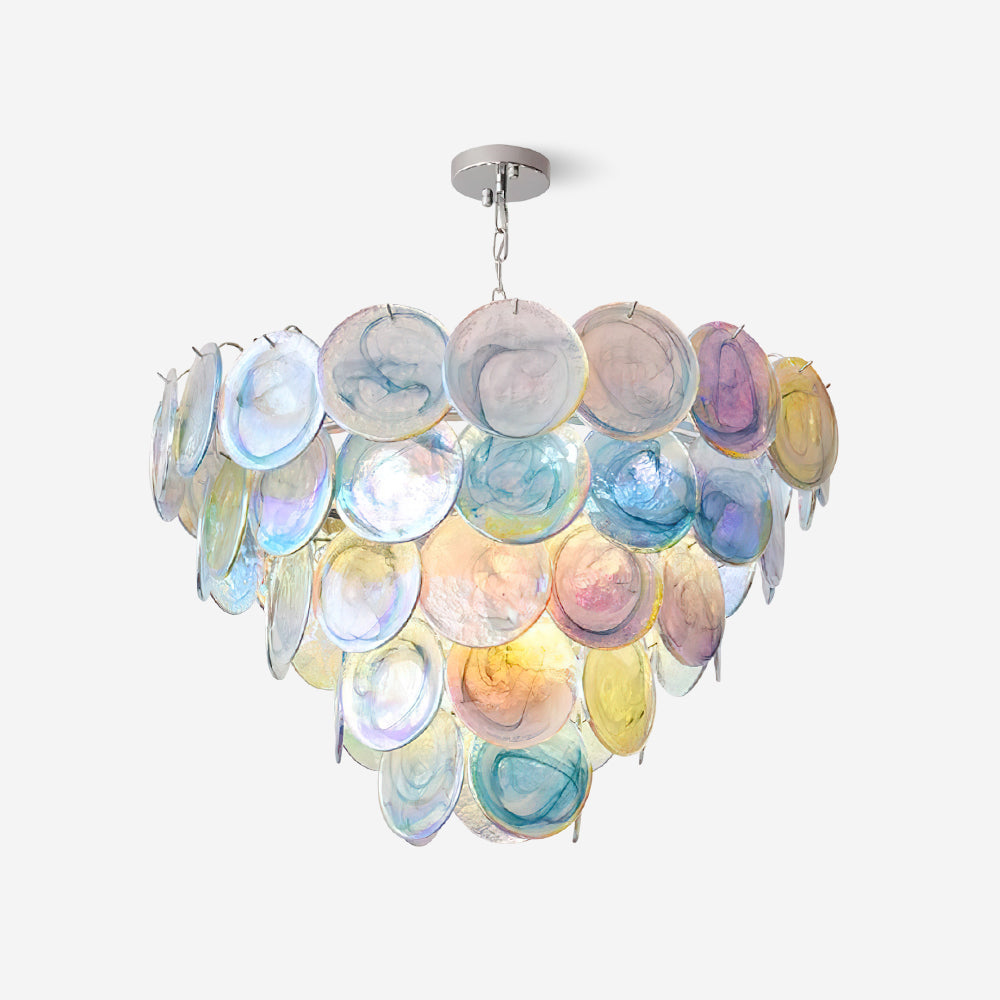 Lelaina Lustre Cascade en Verre Soufflé à la Main - Neutralighting