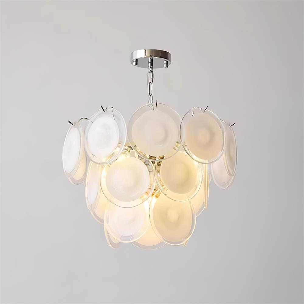 Lelaina Lustre Cascade en Verre Soufflé à la Main - Neutralighting