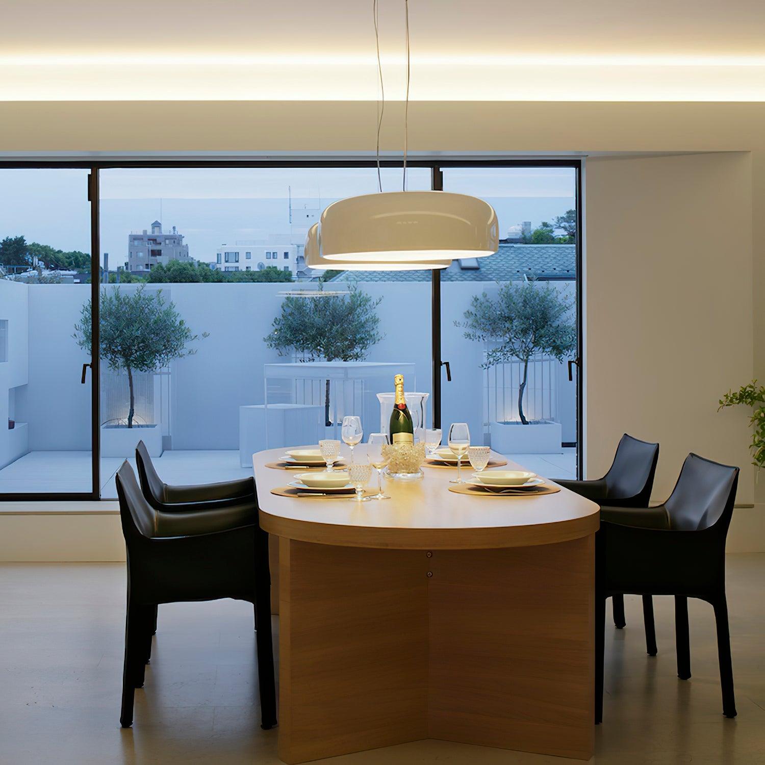 Letifly Lustre Pendentif Dôme Noir Brillant - Neutralighting