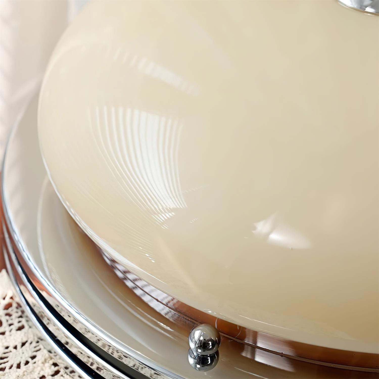 Plafonnier Baldaquin Verre Ombre Classique Rond Moderne - Neutralighting