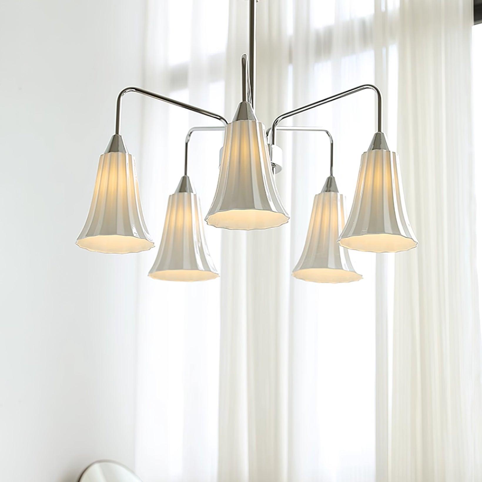 Lenore Chandelier Élégant en Céramique Intemporel - Neutralighting