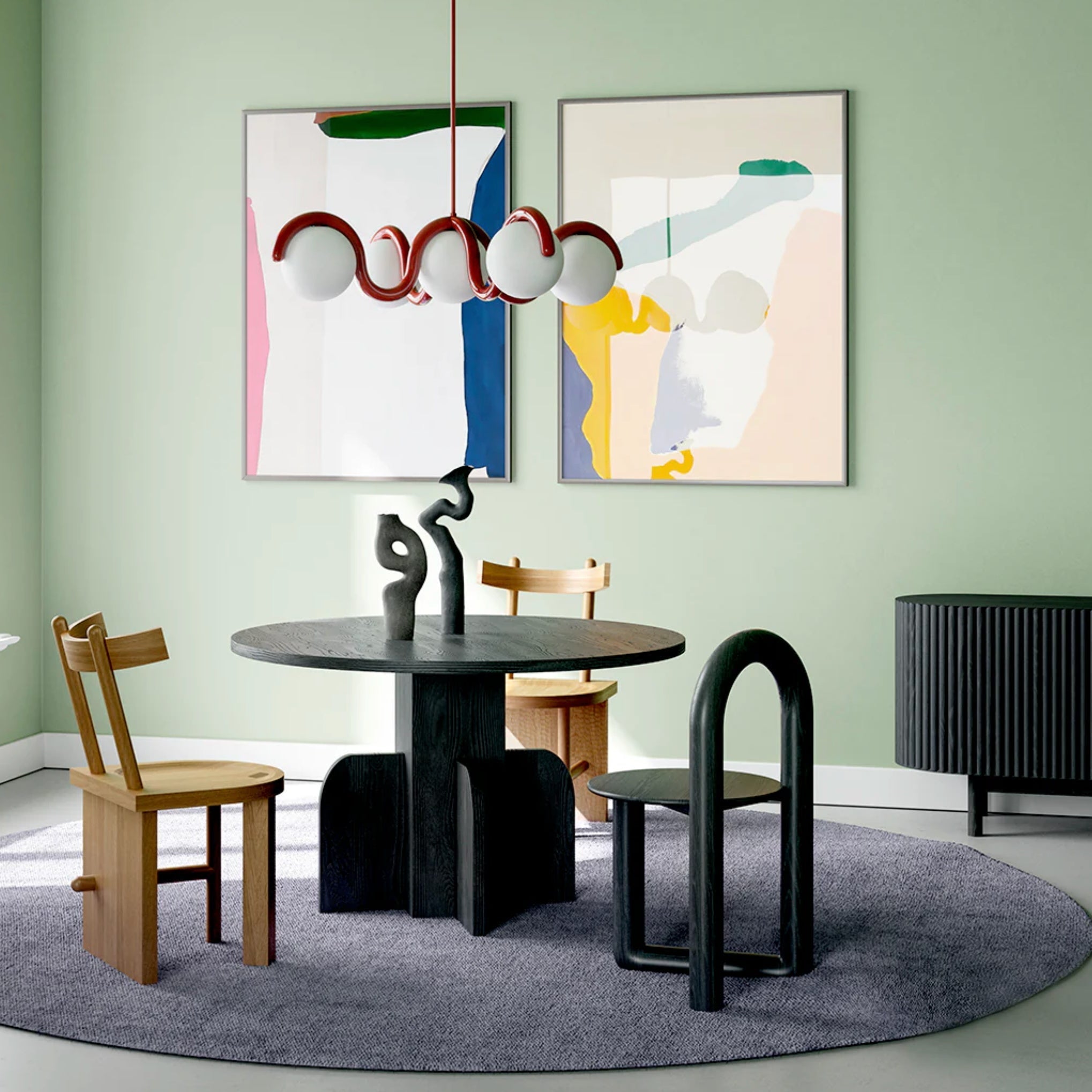 Chandelier en Verre et Laiton Art Créativité Élégance Eurvinen - Neutralighting