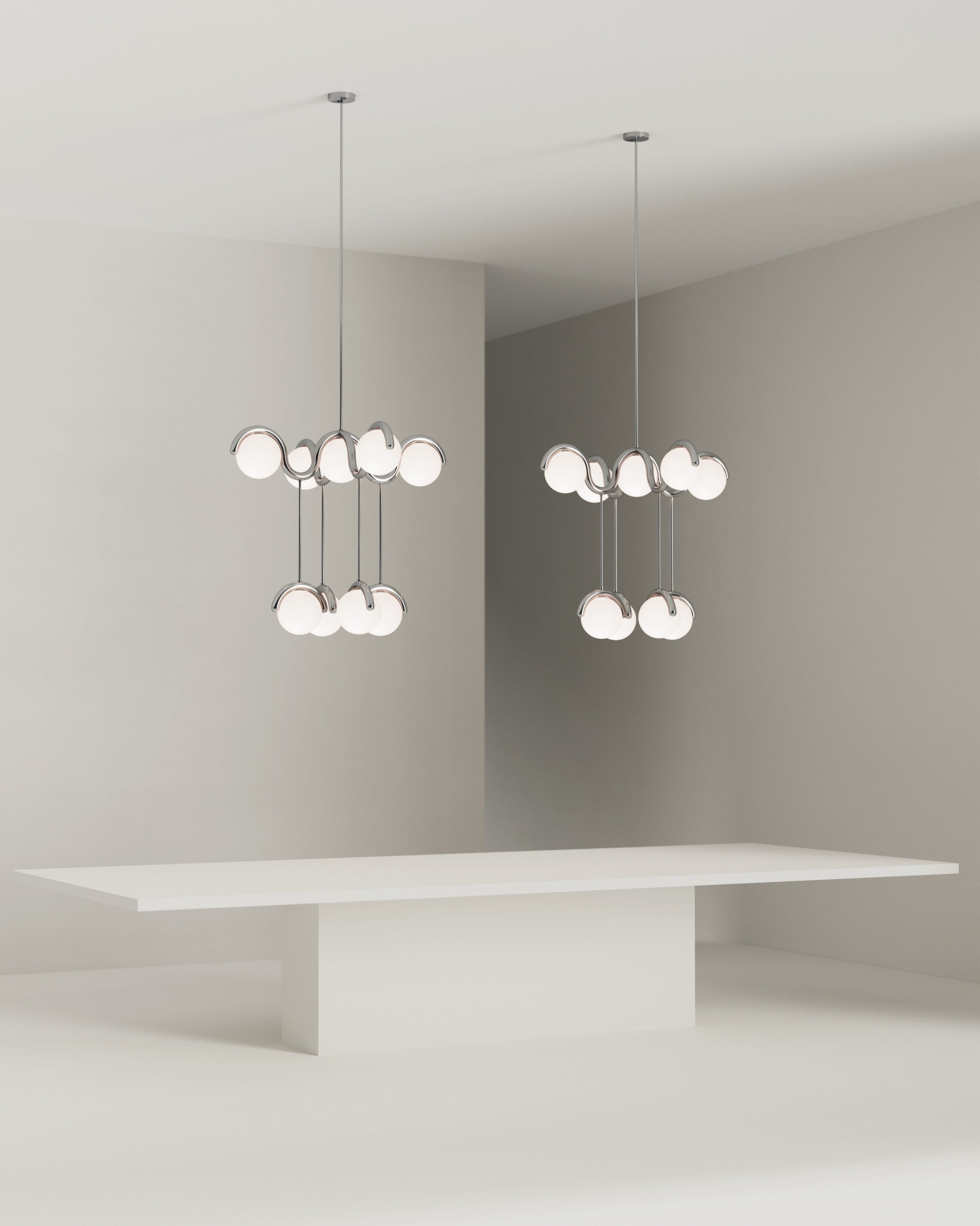 Chandelier en Verre et Laiton Art Créativité Élégance Eurvinen - Neutralighting