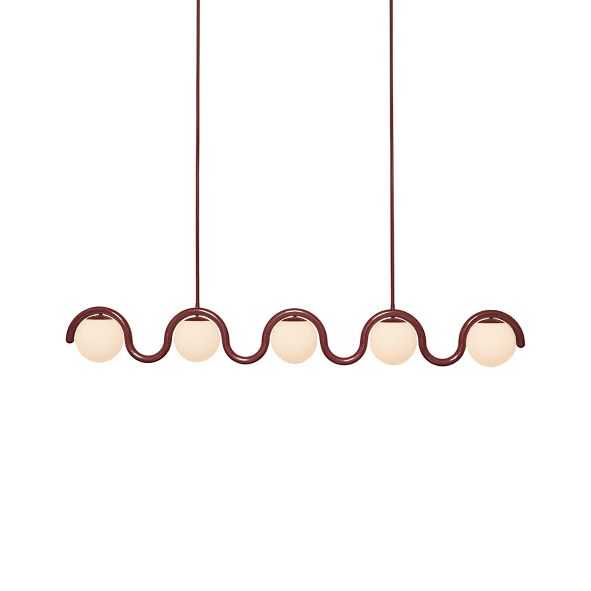 Uveta Lustre Linéaire Rouge & Argenté