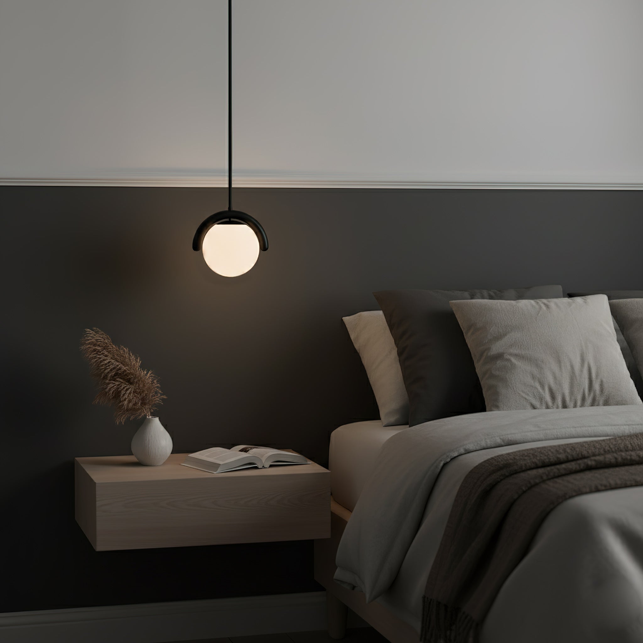 Uveta Lustre Linéaire Rouge & Argenté