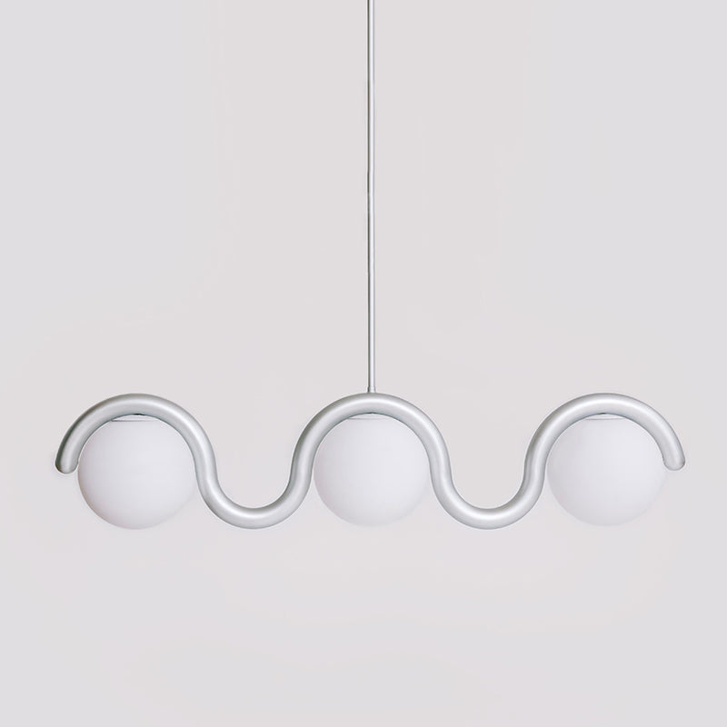 Uveta Lustre Linéaire Rouge & Argenté