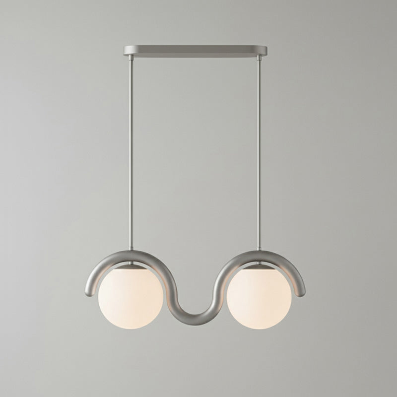 Uveta Lustre Linéaire Rouge & Argenté