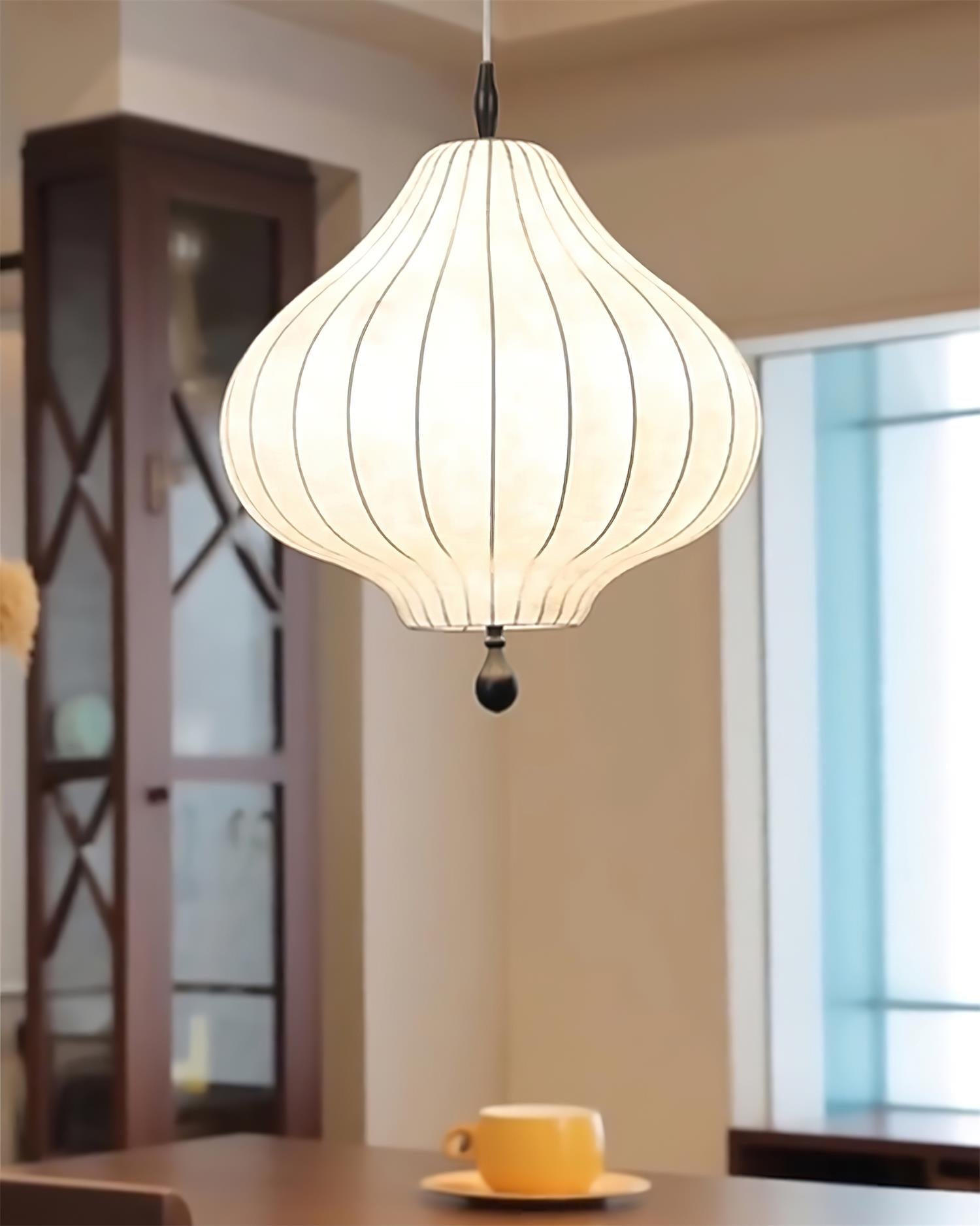 Leocadia Suspension Courbe Lanterne Organique - Neutralighting