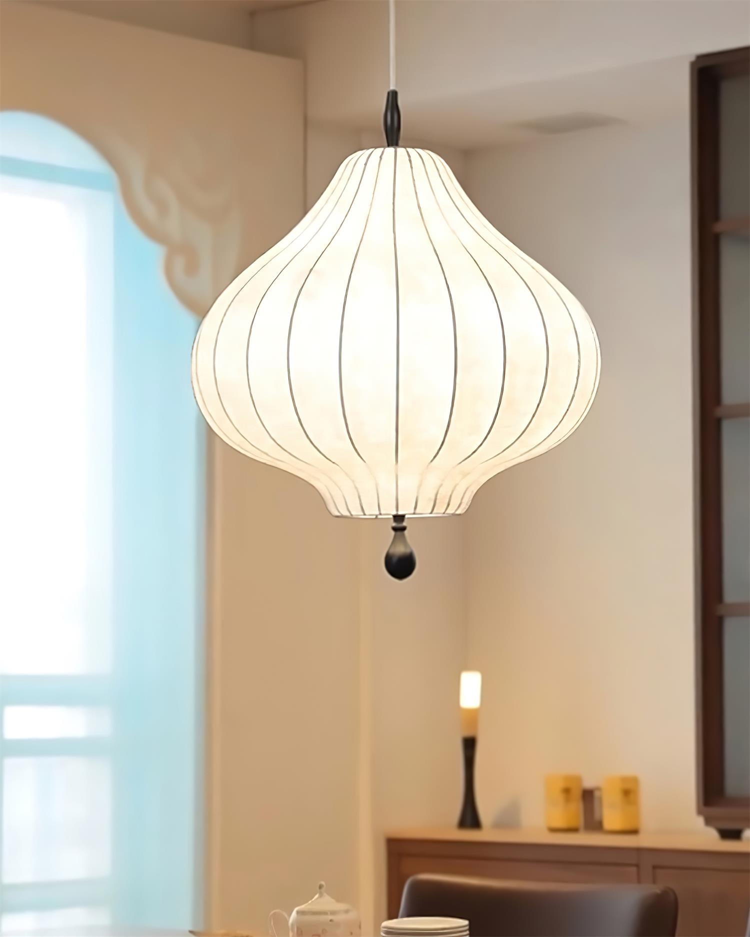 Leocadia Suspension Courbe Lanterne Organique - Neutralighting