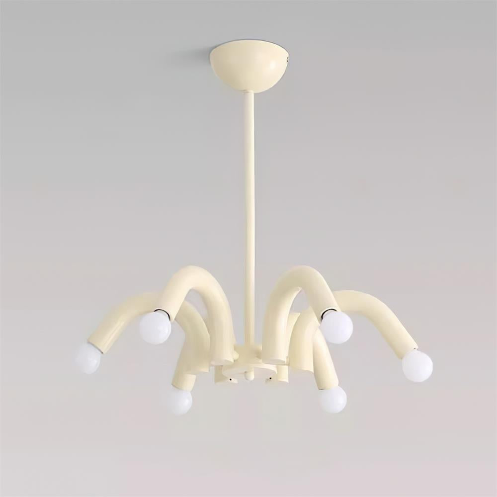Fivelle Lustra Lustre Moderne Crème Multi-Bras Élégant - Neutralighting