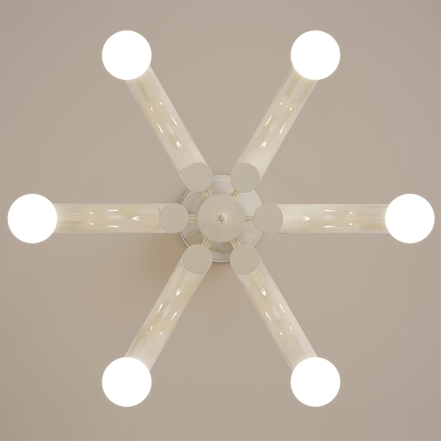 Fivelle Lustra Lustre Moderne Crème Multi-Bras Élégant - Neutralighting
