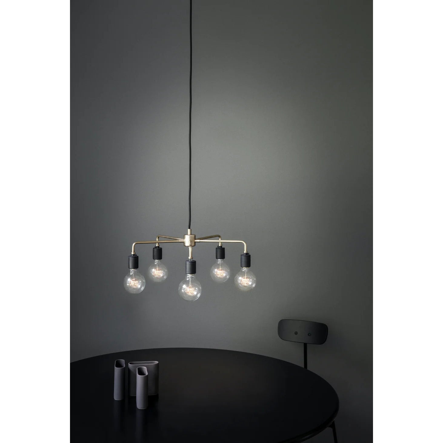Vecarisra Traditional Industrial Metal Chandelier - Lamp Copper