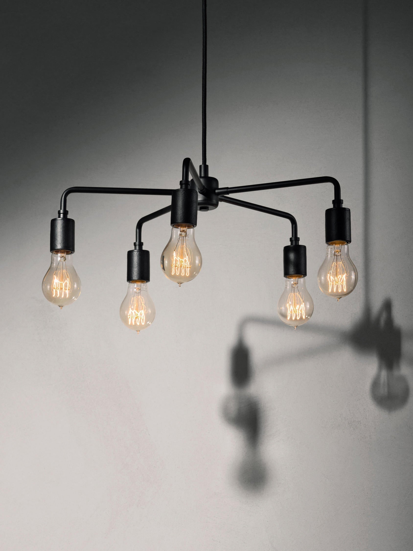 Vecarisra Traditional Industrial Metal Chandelier - Lamp Copper