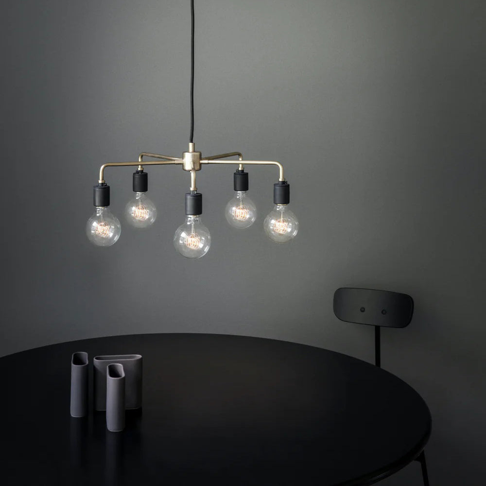 Vecarisra Traditional Industrial Metal Chandelier - Lamp Copper