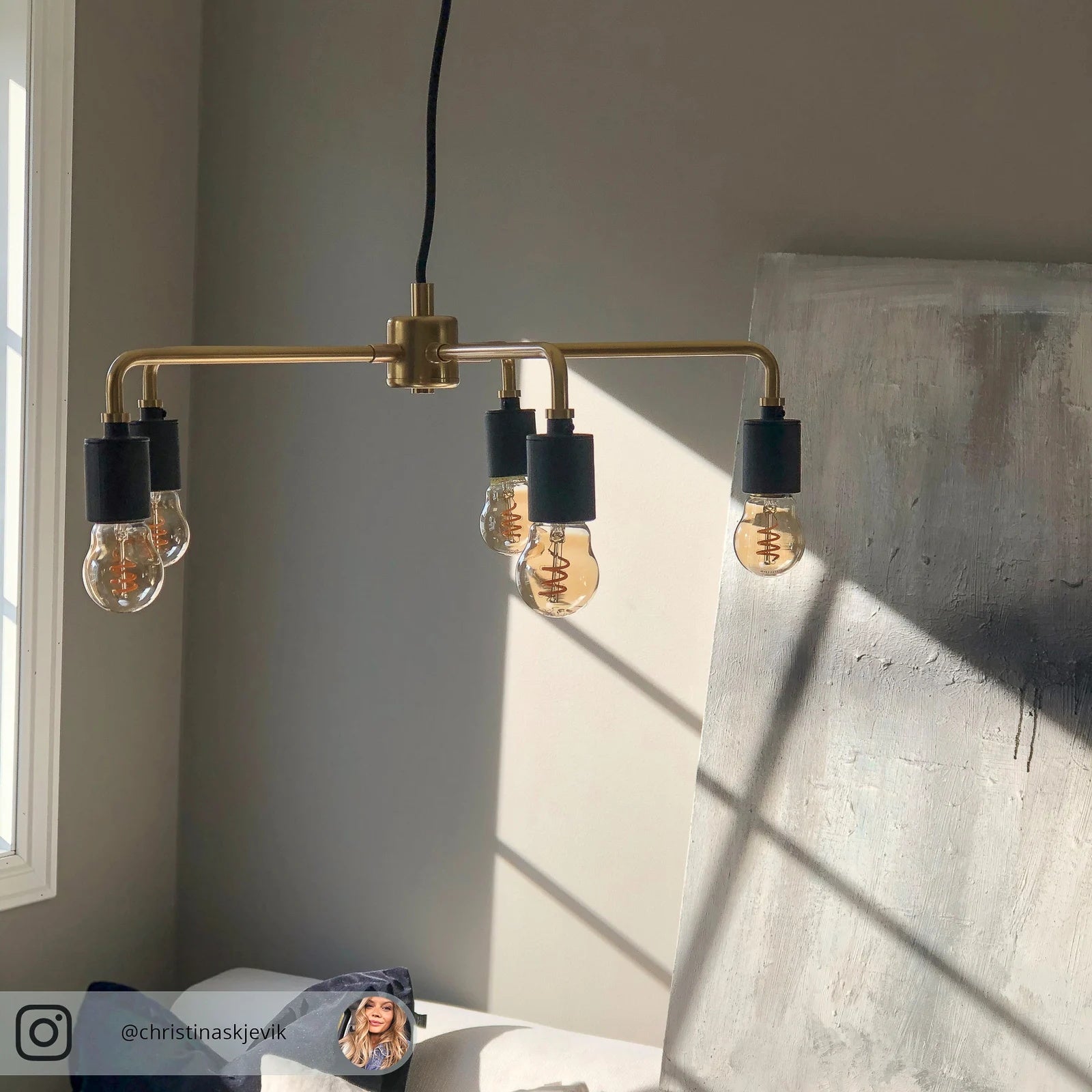 Vecarisra Traditional Industrial Metal Chandelier - Lamp Copper