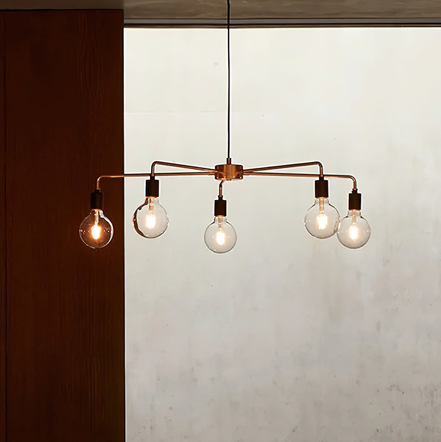 Vecarisra Traditional Industrial Metal Chandelier - Lamp Copper