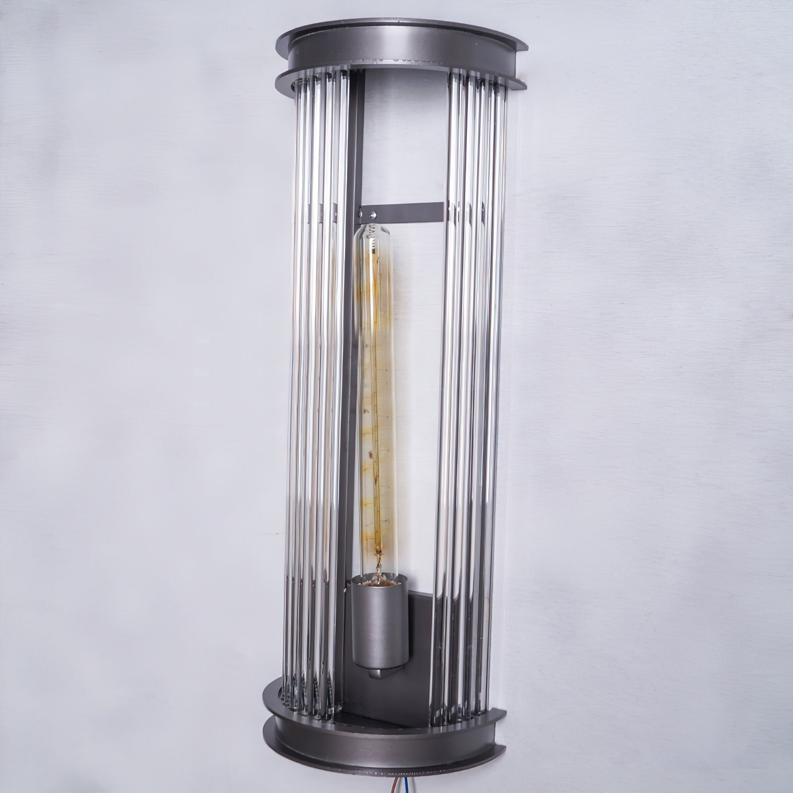 Lampe Murale Métal et Cristal Industrielle Vintage Armarila - Neutralighting