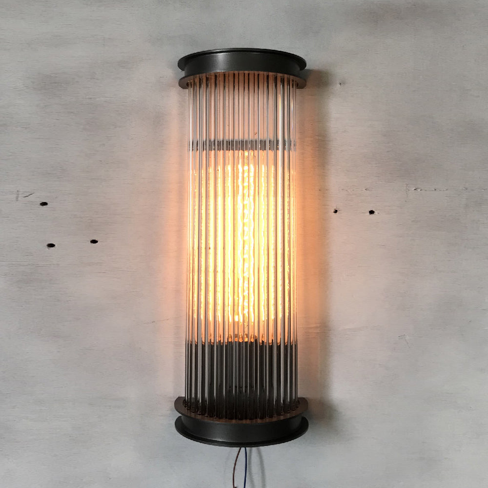 Lampe Murale Métal et Cristal Industrielle Vintage Armarila - Neutralighting