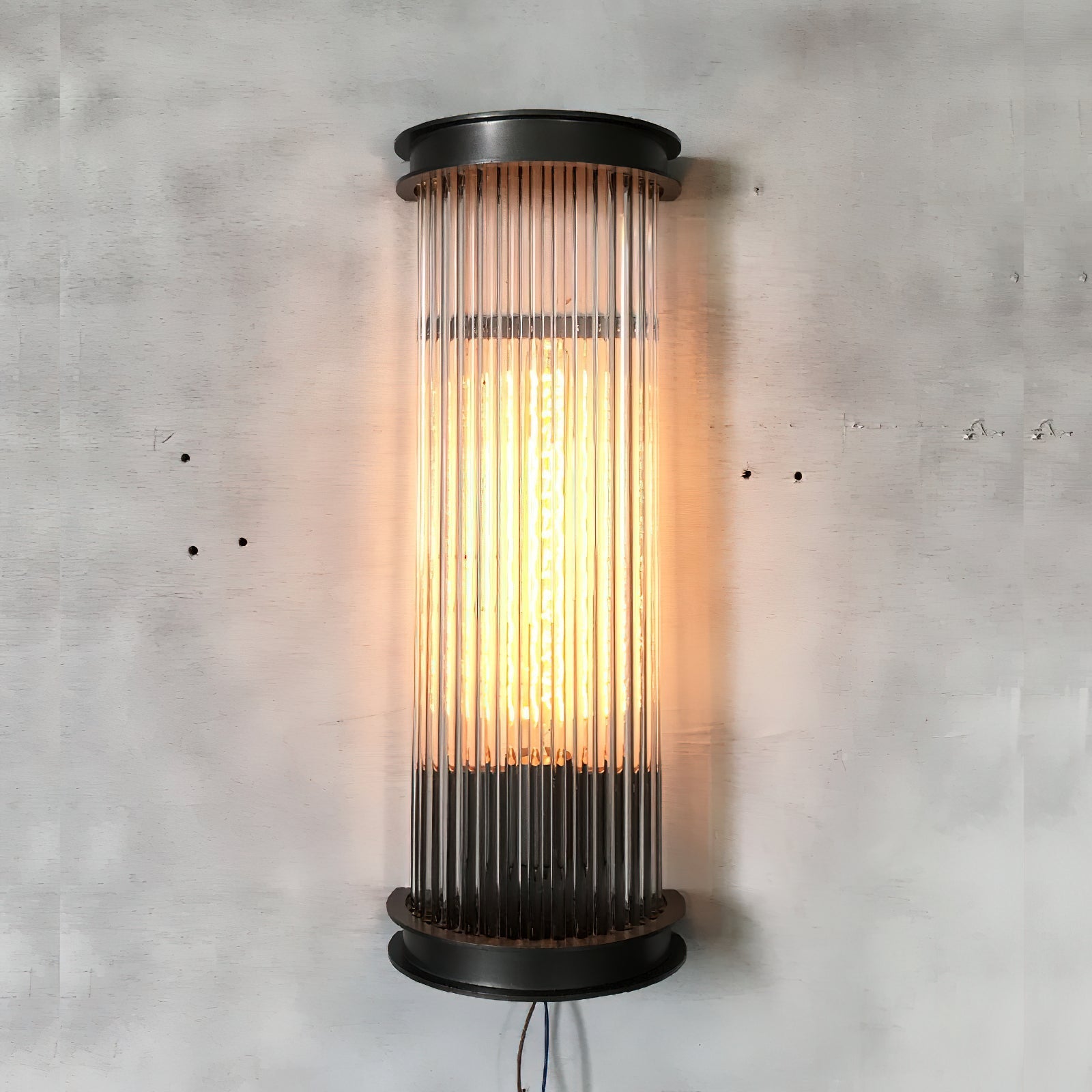 Lampe Murale Métal et Cristal Industrielle Vintage Armarila - Neutralighting