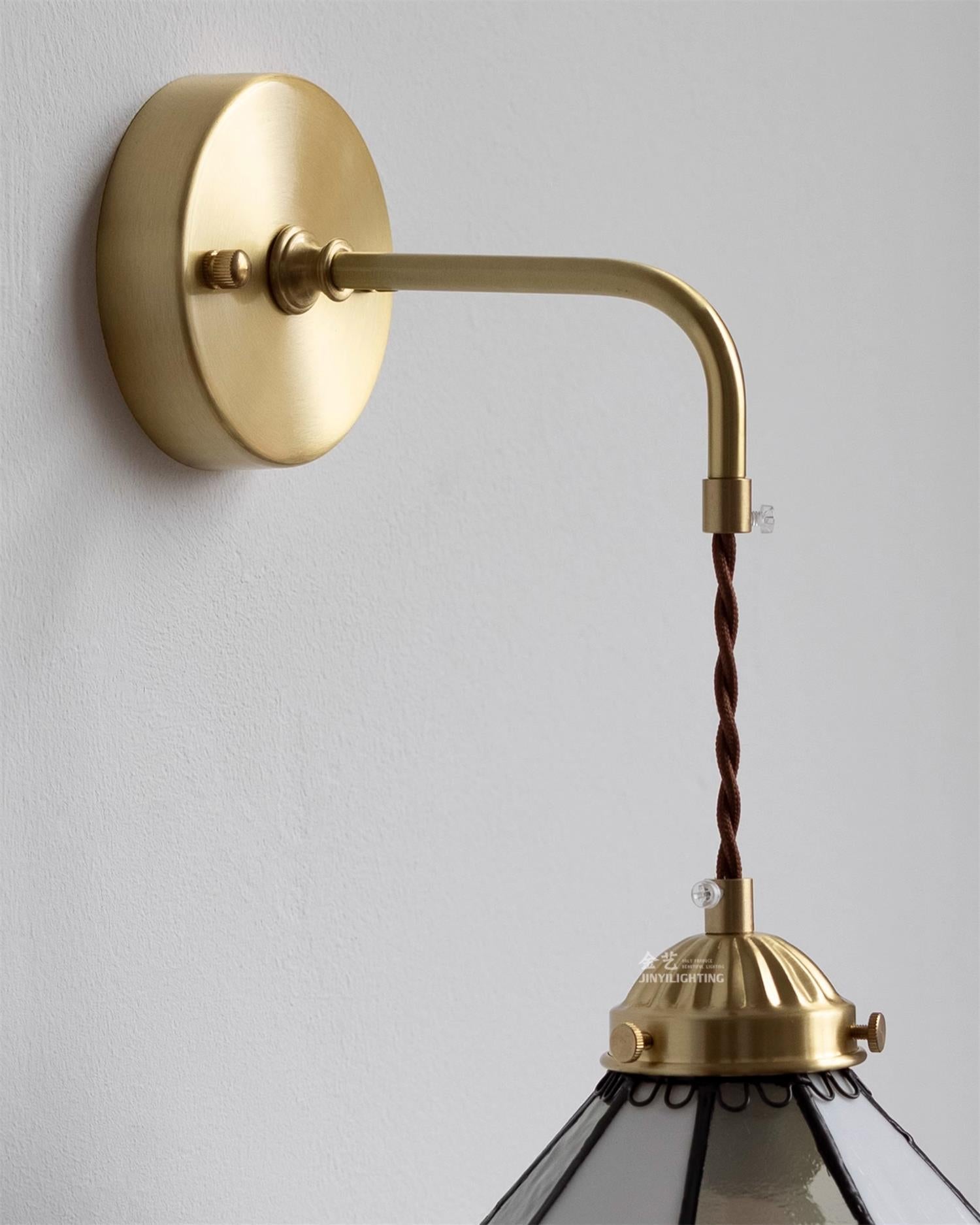 Tiffany Applique Murale Laiton Vert - Neutralighting