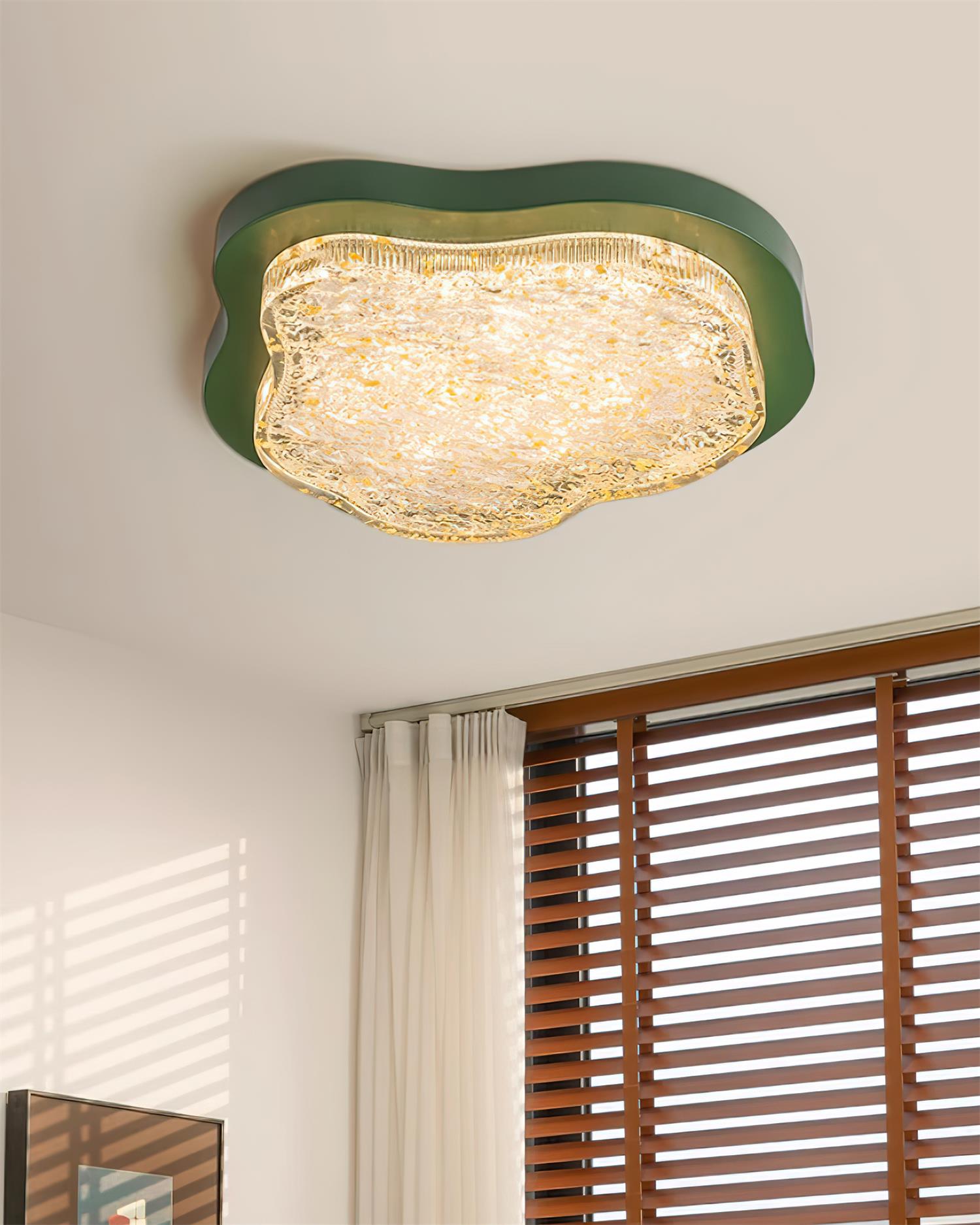 Auro Plafonnier Moderne Résine Feuille d'Or - Neutralighting