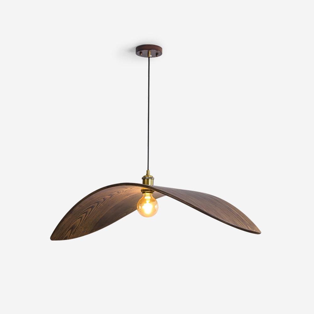 Libelle Curved Wood Wing Pendant Lamp - Letslighting