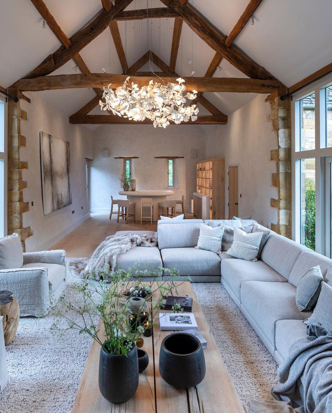 Olivia Chandelier en Céramique Feuilles de Ginkgo aux Courbes Organiques - Neutralighting