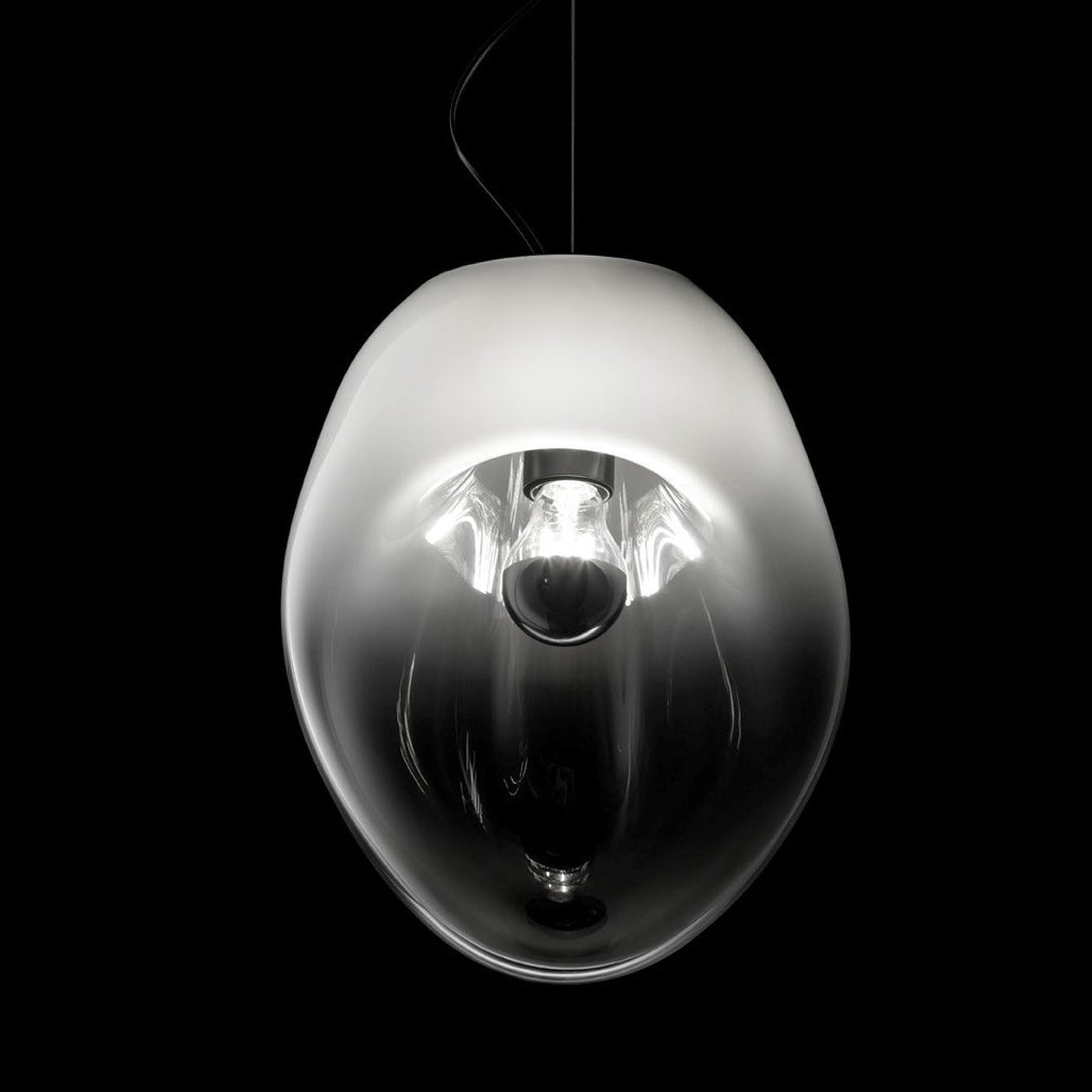 Lampe Pendentive en Verre Noir Moderne Minimaliste Lymara - Neutralighting