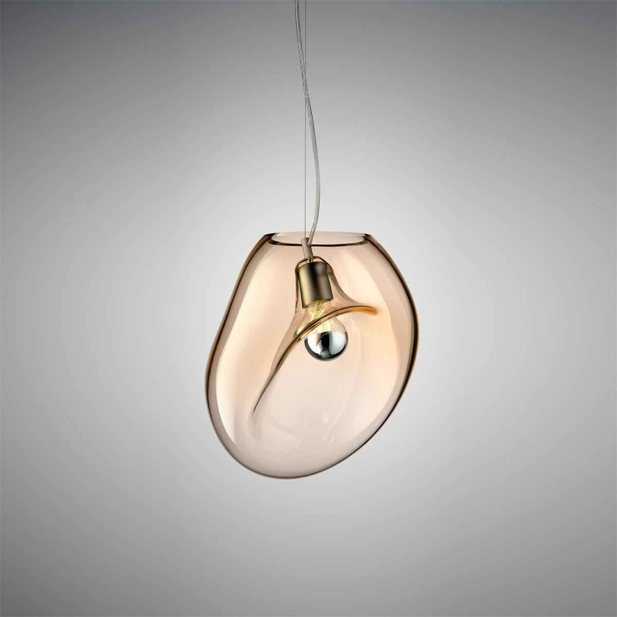 Lampe Pendentive en Verre Noir Moderne Minimaliste Lymara - Neutralighting