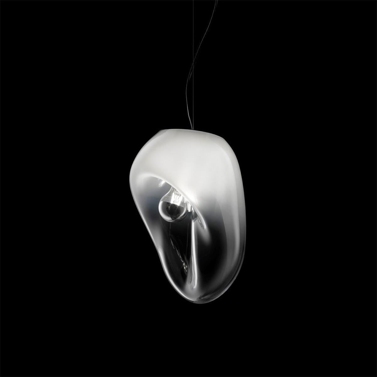 Lampe Pendentive en Verre Noir Moderne Minimaliste Lymara - Neutralighting