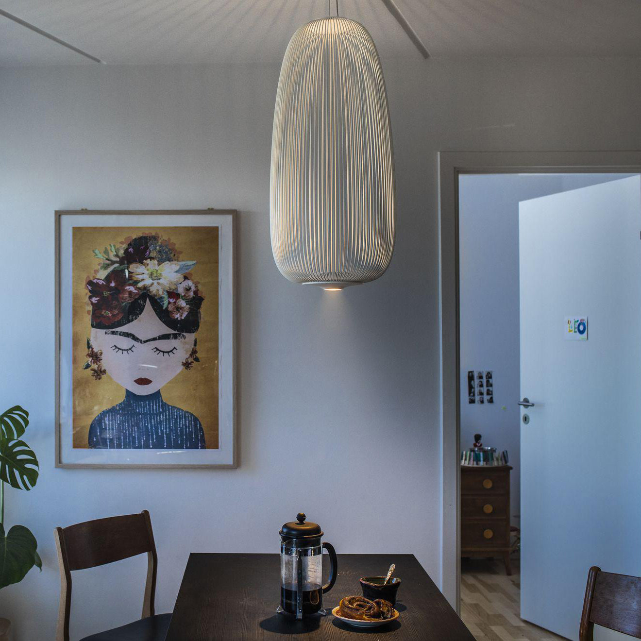 Vadorora Modern Minimalist Cage Metal Pendant Lamp - Lamp Copper